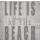 LIFE IS BETTER harmaa servetti