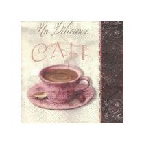 CAFE liila cup 25x25cm servetti PKT