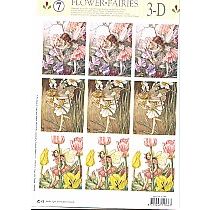 Flower Fairies neliöt 3-D arkki 7