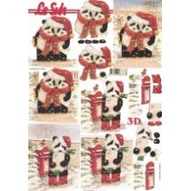 PANDAKARHUT JOULUISET joulu 3-D arkki LeSuh 532