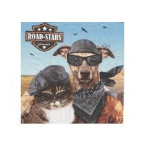 ROAD STARS KISSA&KOIRA servetti