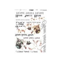 Decoupage PEILIKUVA * TRANSFER SOFT paperi 40g HOME SWEET HOME LINNUT T40