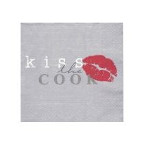 KISS the COOK huulet  servetti