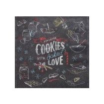 COOKIES with LOVE  musta servetti