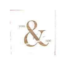 YOU & ME vaalea servetti  PKT