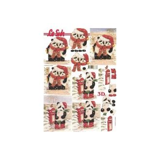 PANDAKARHUT JOULUISET joulu 3-D arkki LeSuh 532